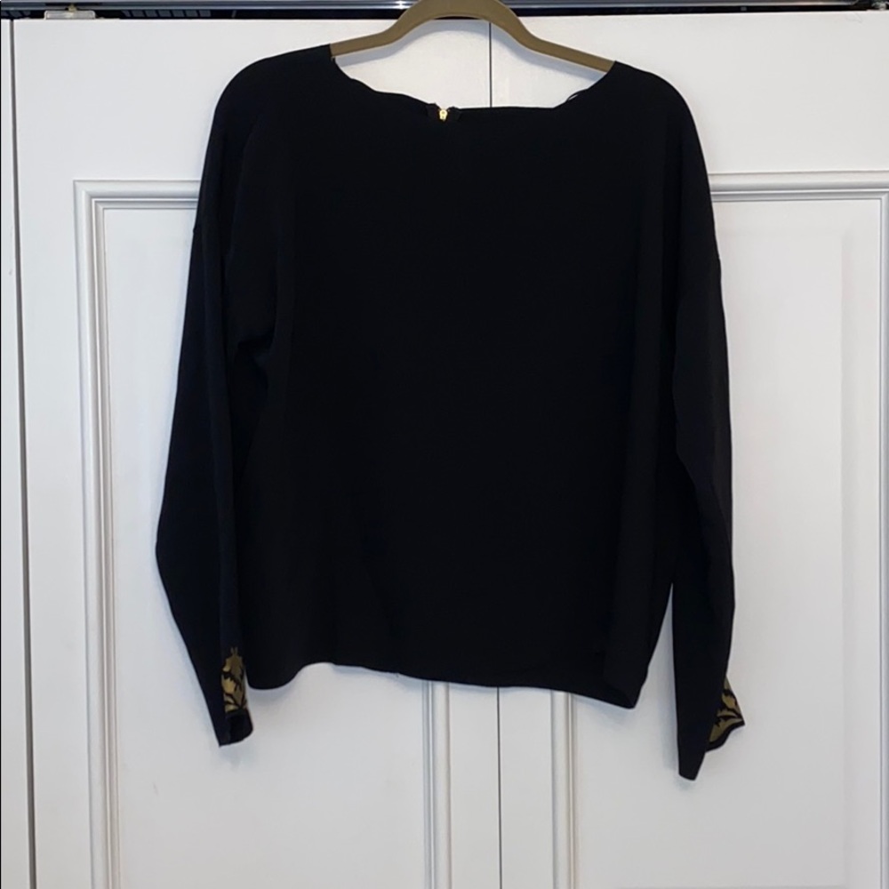 RACHEL Rachel Roy Black Long Sleeve Blouse